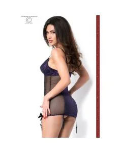 Camisa de Noite Leo Roxo Lateral