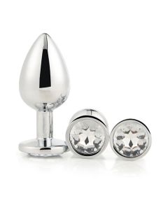 Conjunto Plugs Anais Dream Toys Cleaming Love Prateados