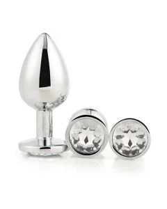 Conjunto Plugs Anais Dream Toys Cleaming Love Prateados