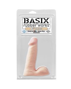 Dong Basix Rubber Works 15cm Pele Branca Embalagem
