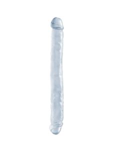 Dildo Duplo Basix Rubber Works 34cm Transparente