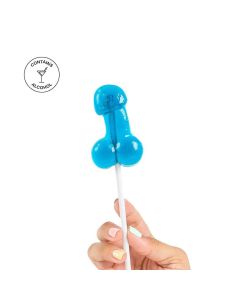 Chupa-Chupa de Goma em Forma de Pénis Morango