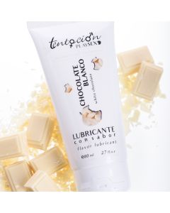 Lubrificante à Base de Água Tentación Play Sex Chocolate Branco (80 ml)