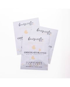 Lubrificante Monodoses à Base de Água Tentación Play Sex Chocolate Branco (20 X 5 ml)