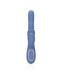 Vibrador Recarregável C/ Pérolas Rotativas & Impulsos Rabbi Blue Nova Loveline