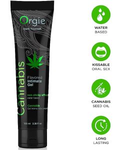 Lubrificante de Aquecimento à Base de Água Orgie Lube Tube Cannabis (100 ml)