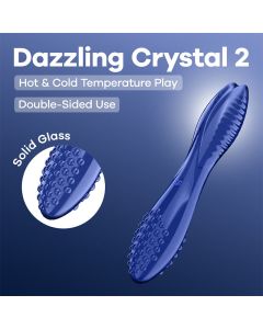 Dildo de Vidro Dazzling Crystal 2 Satisfyer Azul