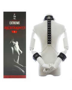 Colar de Couro com algemas