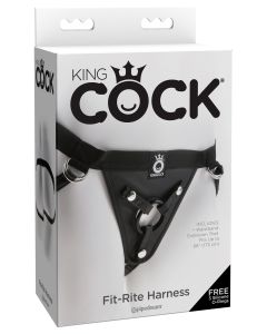 Strap On Cinta King Cock Fit-Rite Harness Caixa