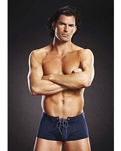 Boxer Lace Up Trunk Azul