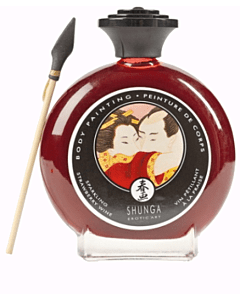 Tinta Corporal Shunga Morango (100 ml)