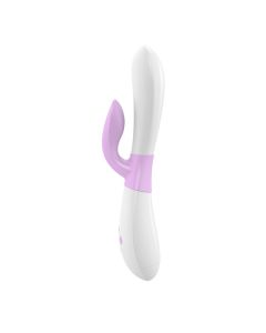 Vibrador Rabbit Ovo® K2 Branco & Rosa 1