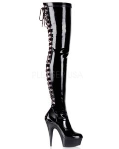 Botas Pleaser Delight 3063 Pretas