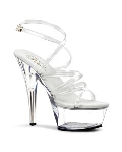 Sandália Pleaser Kiss 206 Transparente